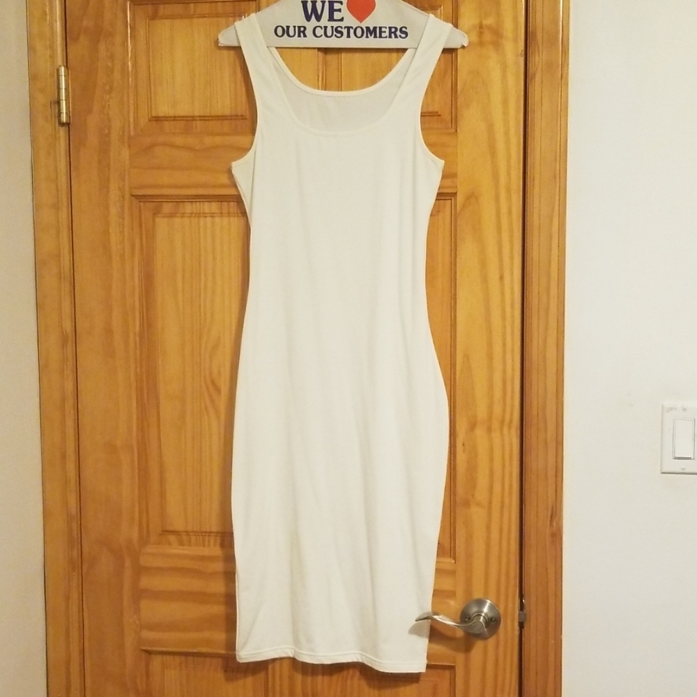 White Midi Tank Dress